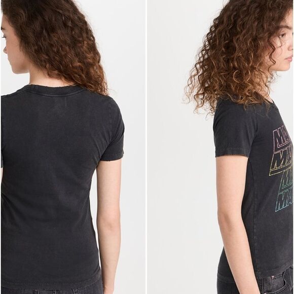 NWT Marant Etoile Logo-Print Cotton-Jersey T-Shirt - Gray Large $ 220.00 - Picture 5 of 9